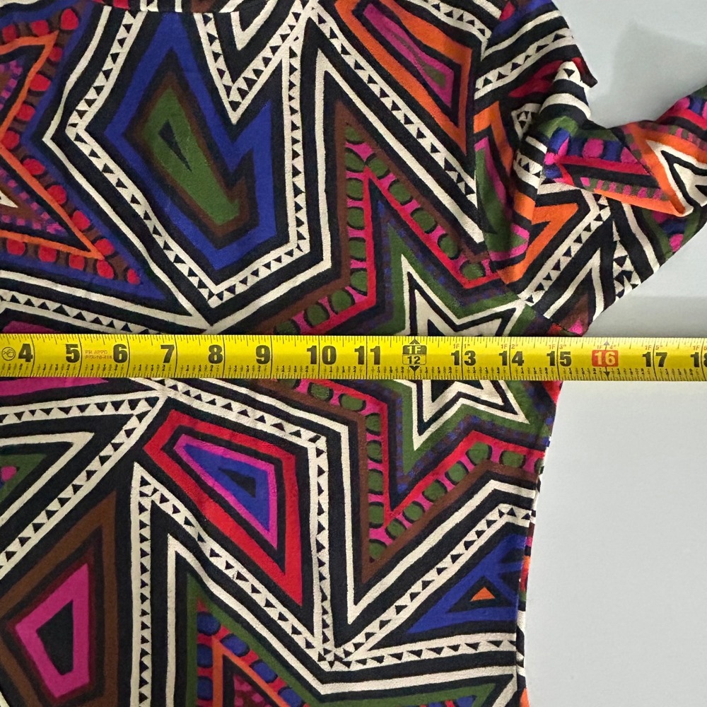 Farm Rio Size Small Mystic Trip Jersey Knit Dress Geometric Star Print - Picture 9 of 11